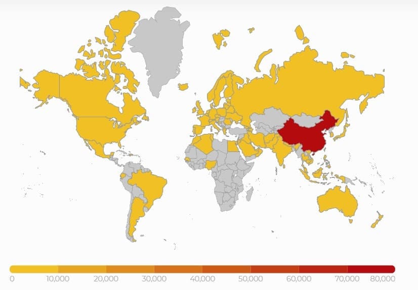 Países Afectados por coronavirus
